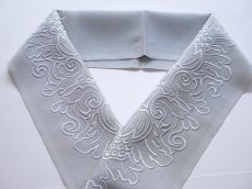 画像3: kaonn オリジナル刺繍半衿　newグレー×グレー (3)