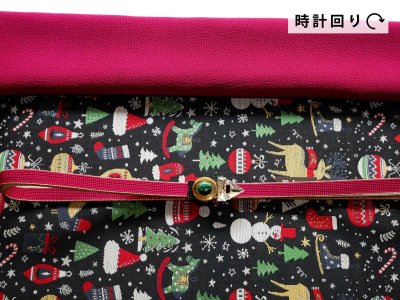 画像2: 名古屋帯 クリスマス 全通柄