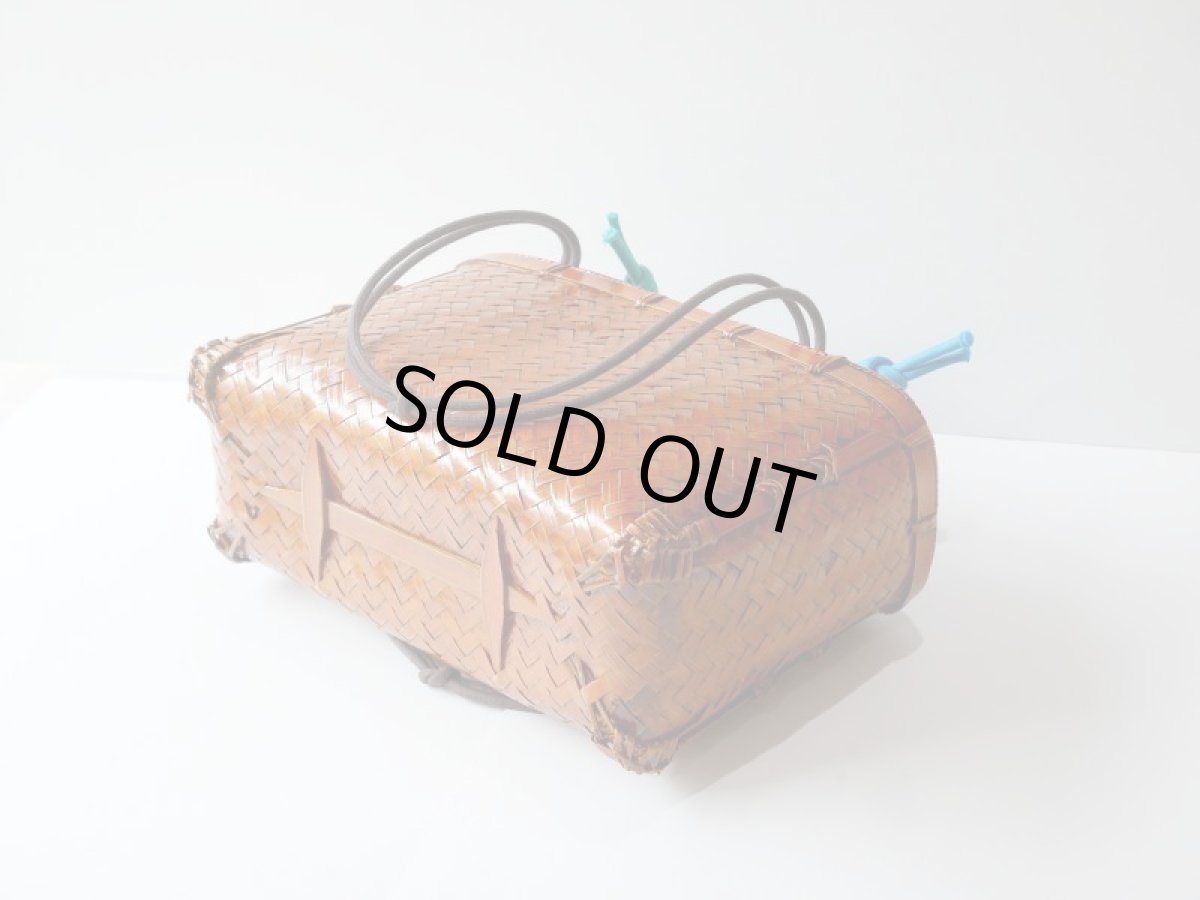 画像4: kaonn-日音衣- オリジナル LAO hand BATIK basket bag　large (4)