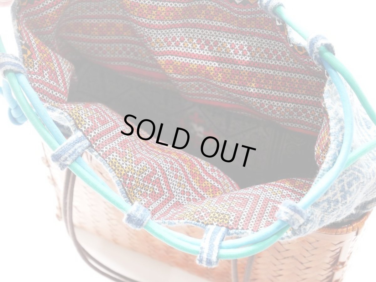 画像6: kaonn-日音衣- オリジナル LAO hand BATIK basket bag　large (6)