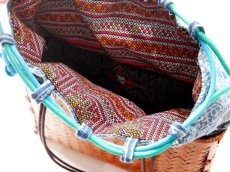 画像6: kaonn-日音衣- オリジナル LAO hand BATIK basket bag　large (6)