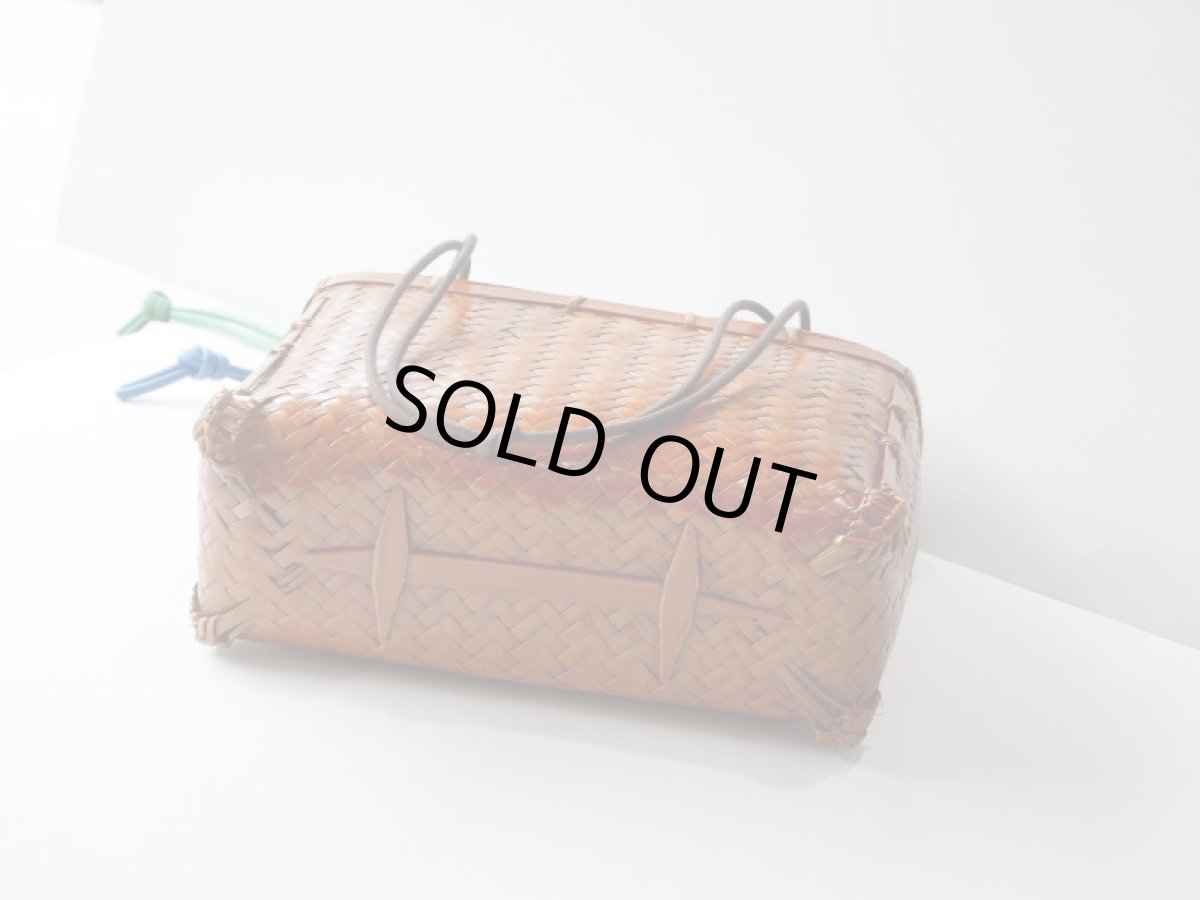 画像3: kaonn-日音衣- オリジナル LAO hand BATIK basket bag　large (3)