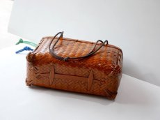 画像3: kaonn-日音衣- オリジナル LAO hand BATIK basket bag　large (3)