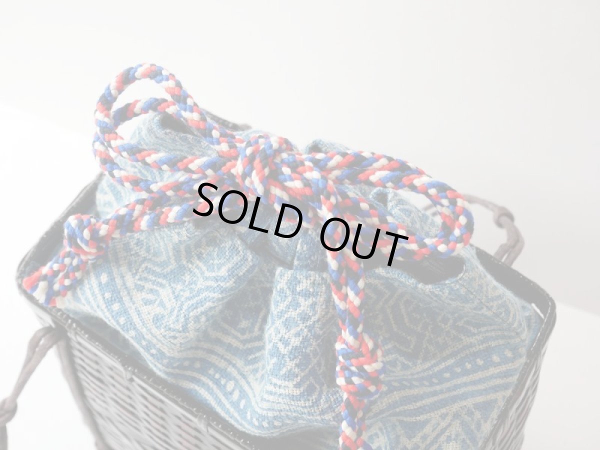 画像5: kaonn-日音衣- オリジナル 　LAO hand BATIK basket bag　medium (5)