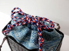 画像5: kaonn-日音衣- オリジナル 　LAO hand BATIK basket bag　medium (5)