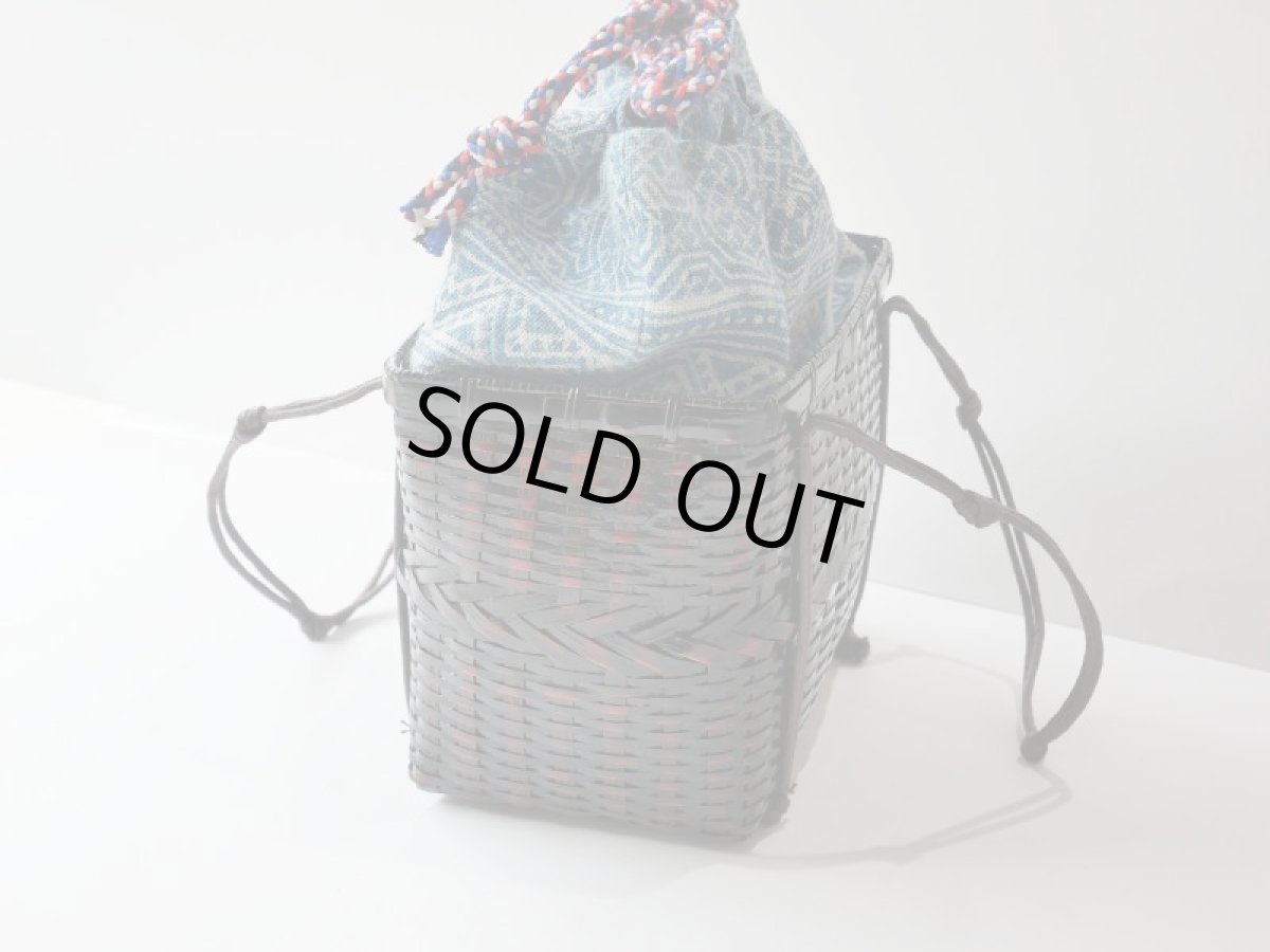 画像3: kaonn-日音衣- オリジナル 　LAO hand BATIK basket bag　medium (3)