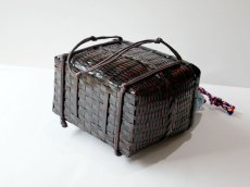 画像4: kaonn-日音衣- オリジナル 　LAO hand BATIK basket bag　medium (4)