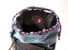 画像6: kaonn-日音衣- オリジナル 　LAO hand BATIK basket bag　medium (6)