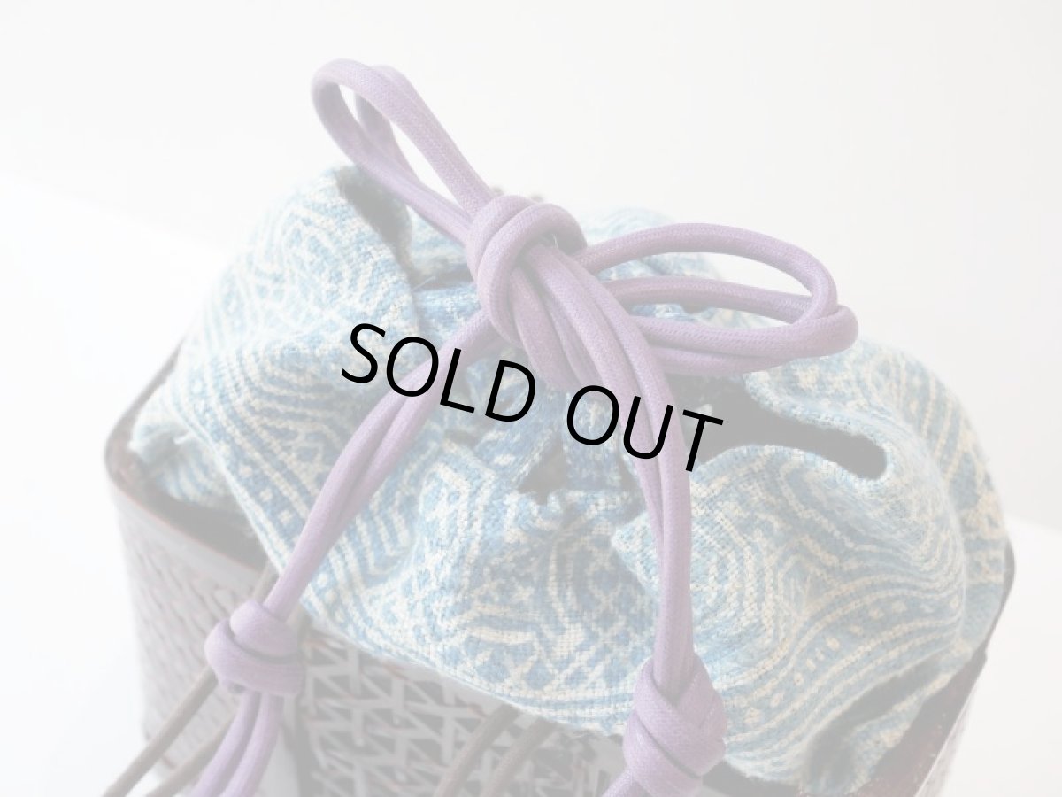 画像5: kaonn-日音衣- オリジナル LAO hand BATIK basket bag　mini (5)