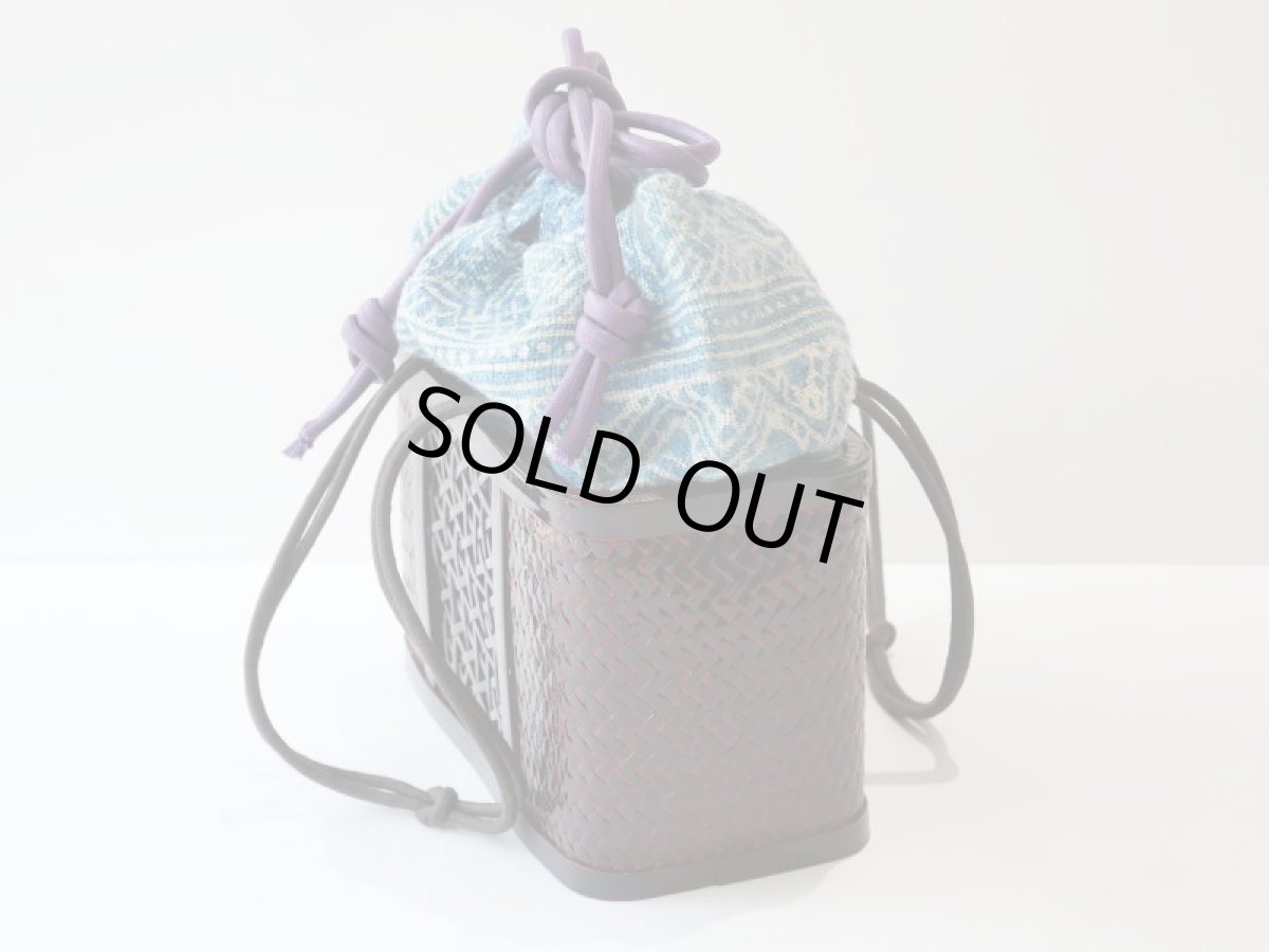 画像3: kaonn-日音衣- オリジナル LAO hand BATIK basket bag　mini (3)