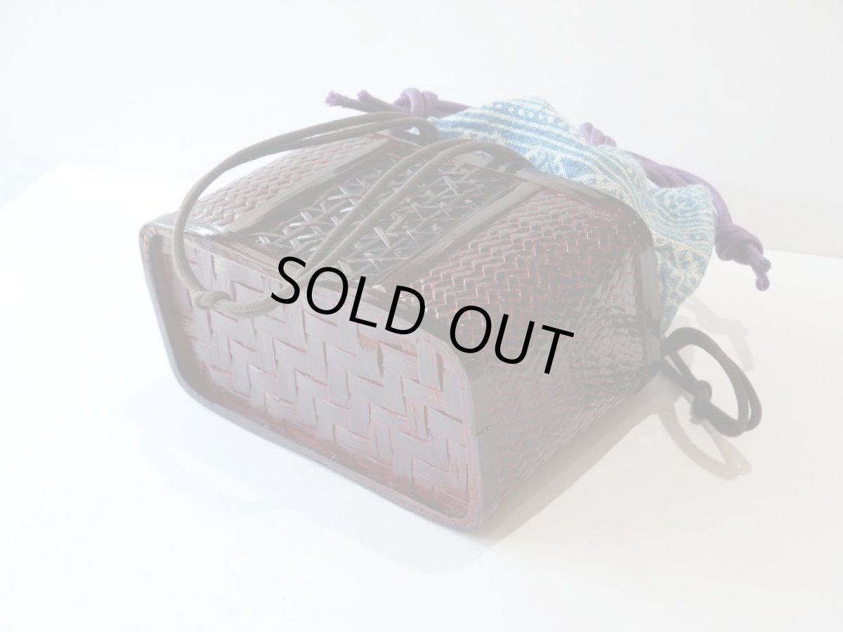 画像4: kaonn-日音衣- オリジナル LAO hand BATIK basket bag　mini (4)