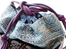 画像6: kaonn-日音衣- オリジナル LAO hand BATIK basket bag　mini (6)