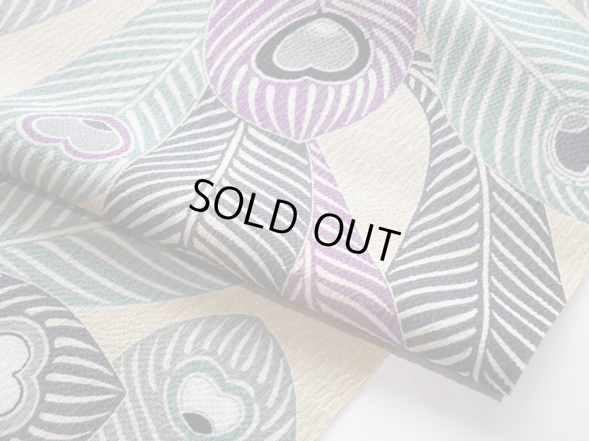 画像3: 正絹帯揚げ　feather pattern (3)