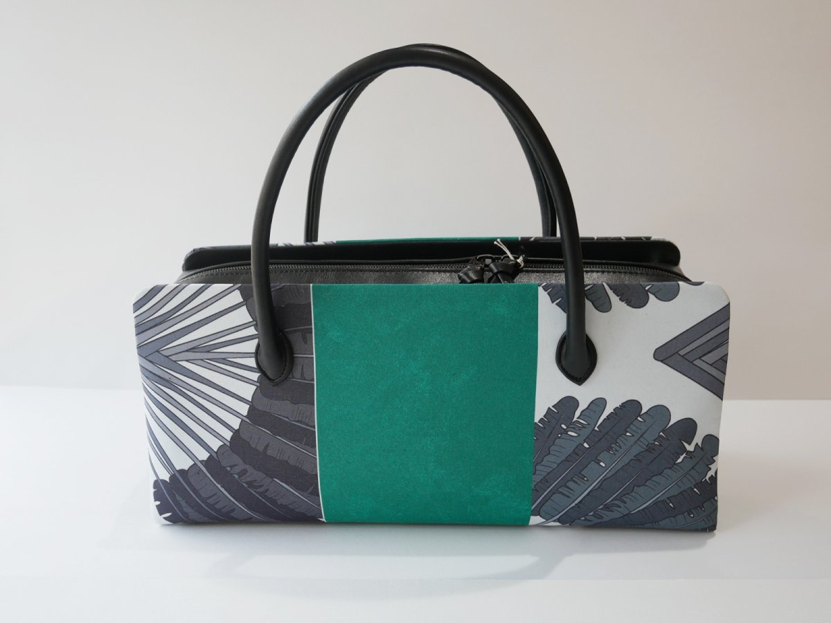 画像7: kaonn-日音衣- original bag　feather green　No.1 (7)