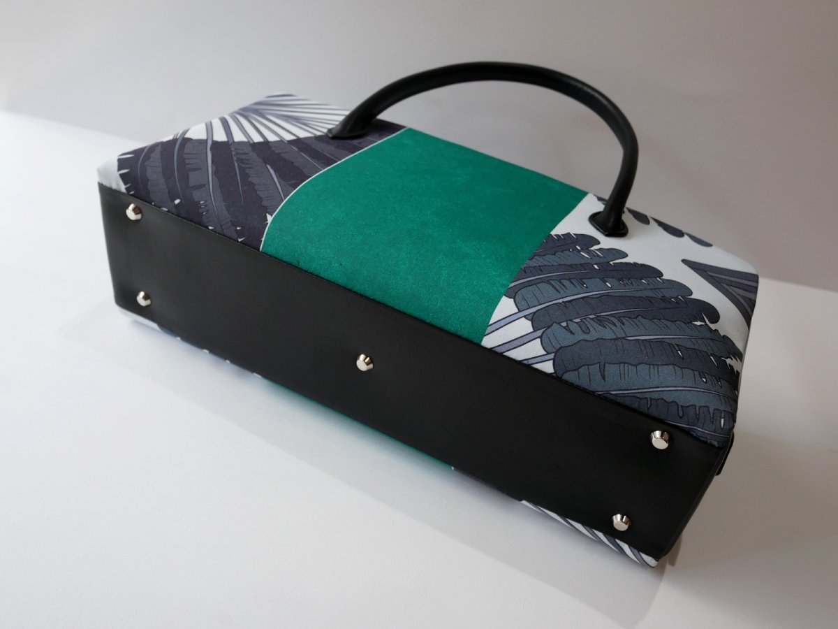 画像8: kaonn-日音衣- original bag　feather green　No.1 (8)