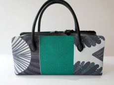 画像6: kaonn-日音衣- original bag　feather green　No.2 (6)