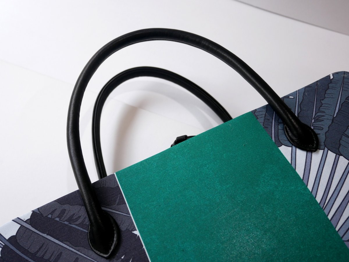 画像8: kaonn-日音衣- original bag　feather green　No.2 (8)