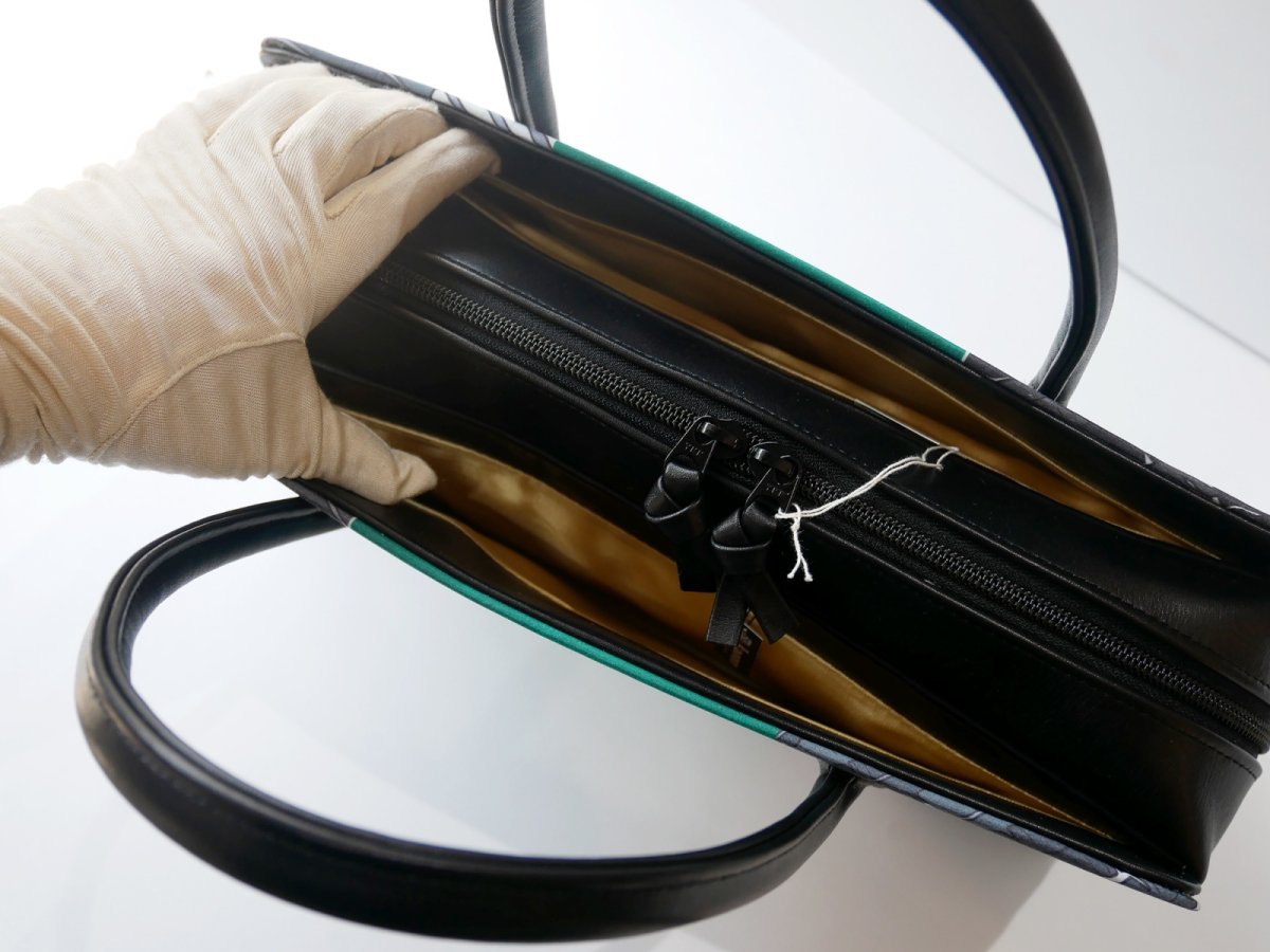 画像7: kaonn-日音衣- original bag　feather green　No.3 (7)