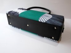 画像5: kaonn-日音衣- original bag　feather green　No.3 (5)