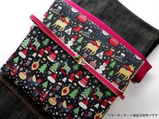 画像1: 名古屋帯　クリスマス　全通柄 (1)