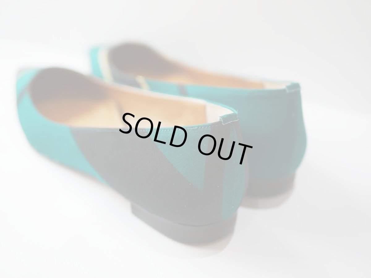 画像4: kaonn original flat pumps GOLD FLASH /  Green 23.5 (4)