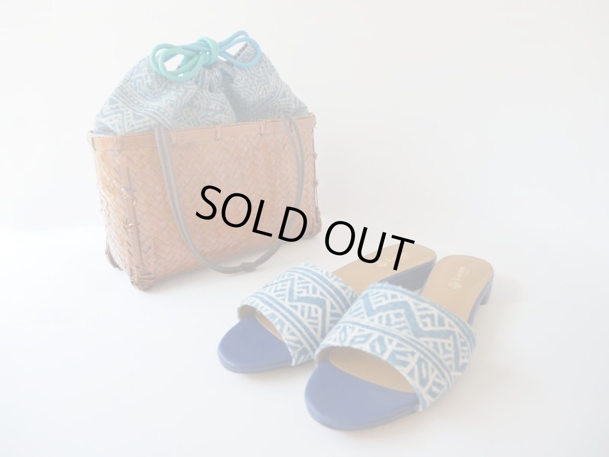 画像9: kaonn-日音衣- オリジナル LAO hand BATIK basket bag　large (9)