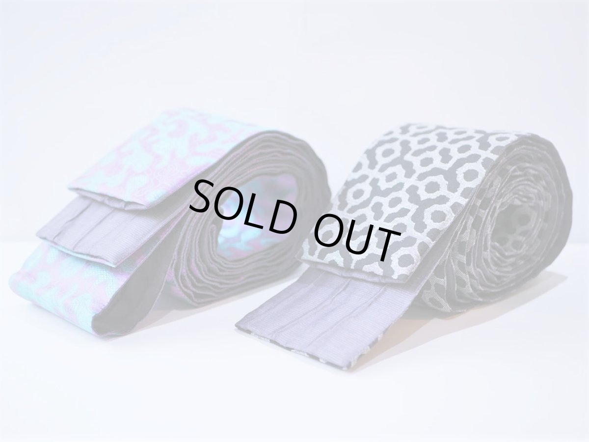 画像右　purple×black　kaonn original mens角帯