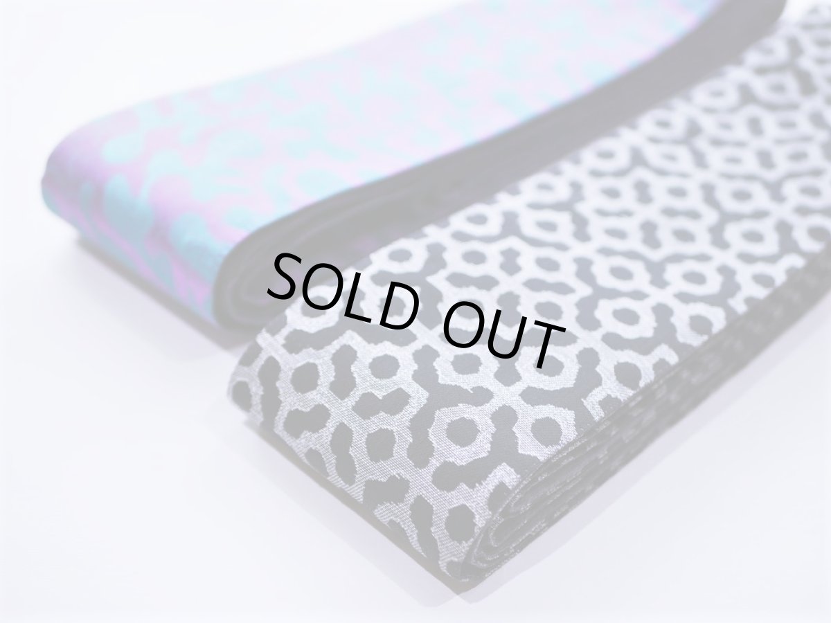 画像右　purple×black　kaonn original mens角帯